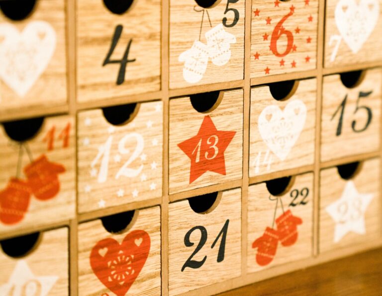 Advent Calendar in woden boxes